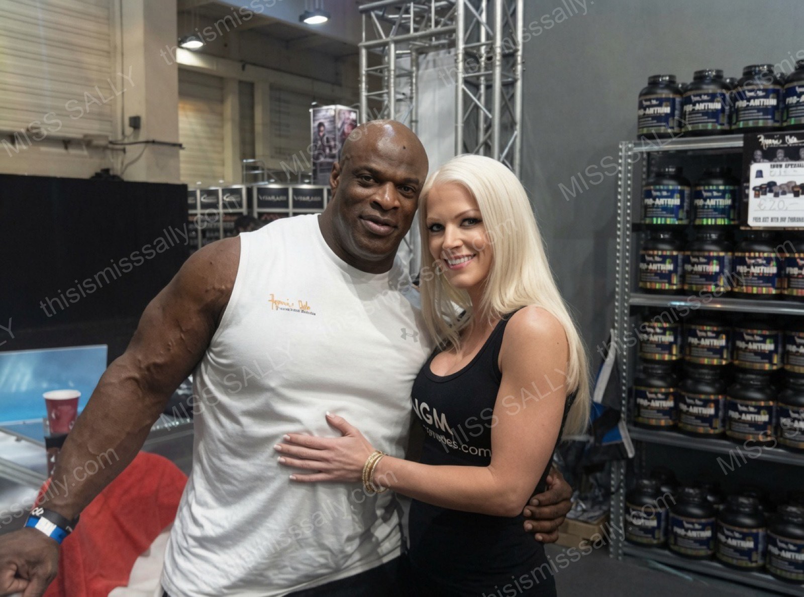 Miss Sally with Ronnie Coleman