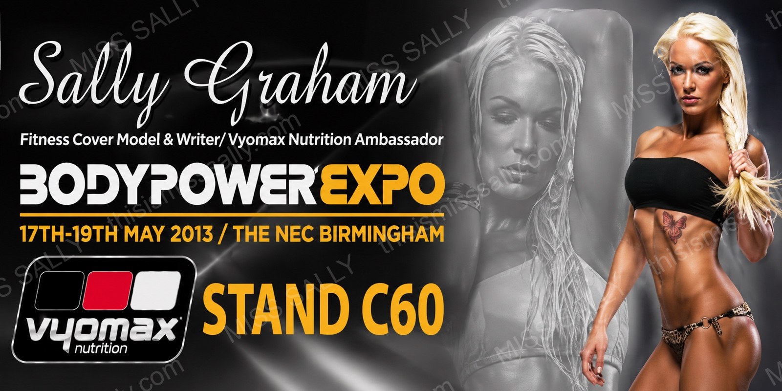 Miss Sally, sponsored athlete for Vyomax Nutrition