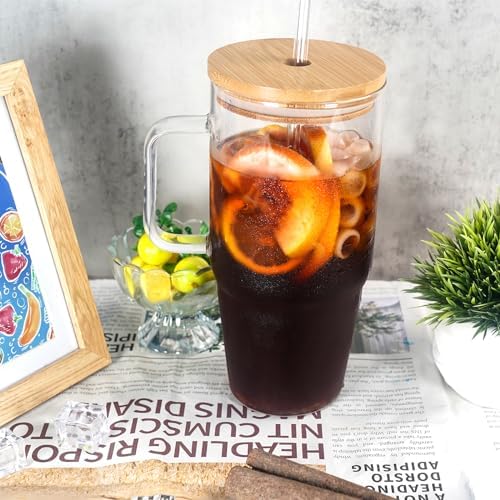 ANOTION Glass Tumbler with Straw photo 3